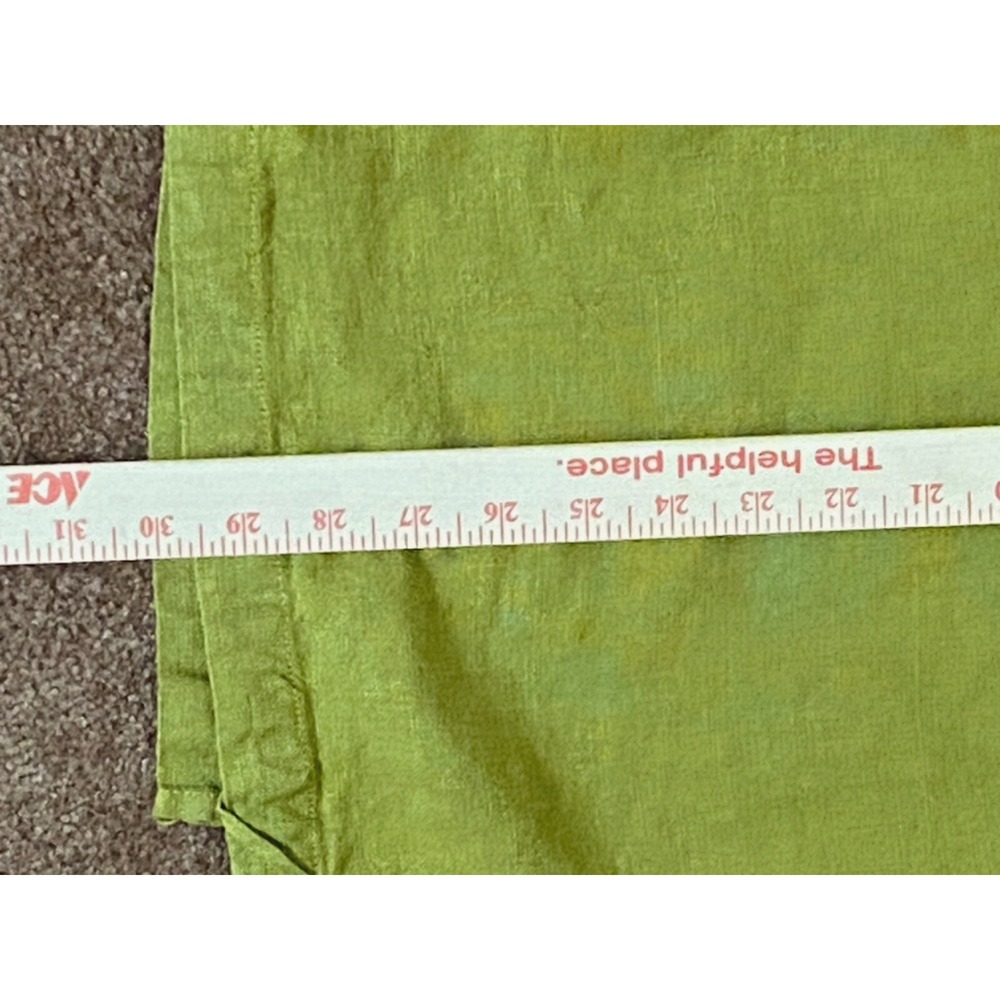 Heteroclite Linen Skirt size 8/10 Green Midi A-line Lagenlook Vintage - Picture 12 of 16
